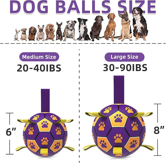 QDAN Dog Ropes Toys, Soccer Ball - Image 2