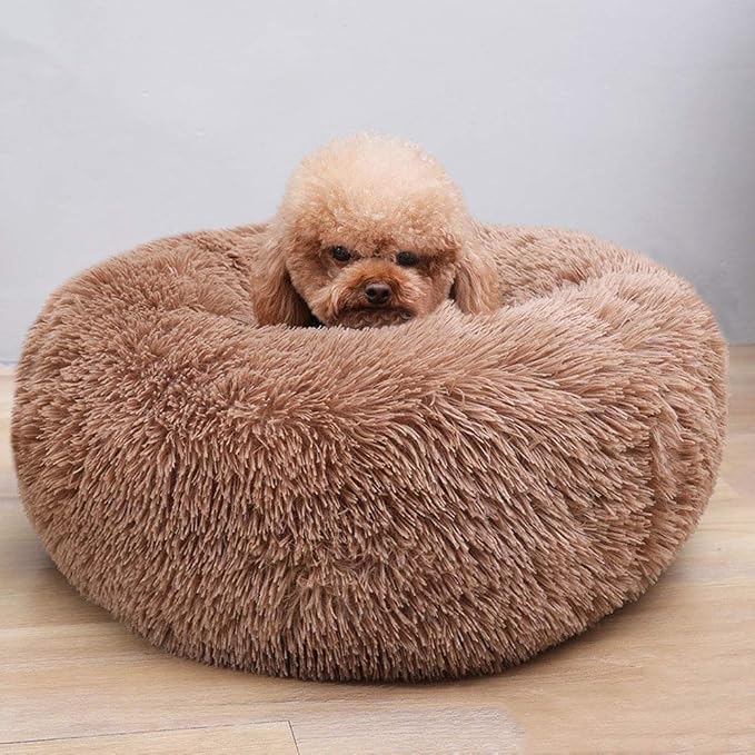 BODISEINT Modern Soft Plush Round Pet Bed - Image 3
