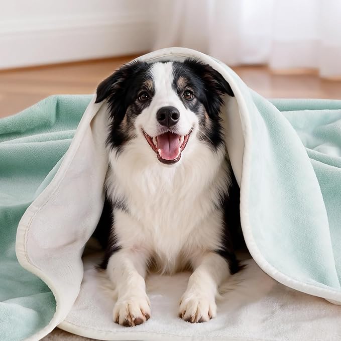 LOOBANI Waterproof Dog Blanket for Couch: Reversible Flannel Bed Blanket for - Image 2