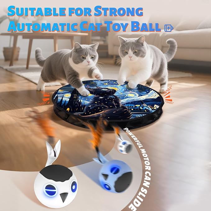 ORSDA Cat Toys Pouch, Cat Toys for Indoor Cats Hide and Seek Mat Suitable for - Image 6