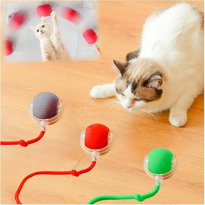 Interactive Cat Toys for Indoor Cats, Agility Move Cat Balls, Motion Activated by Goodqualityforyou