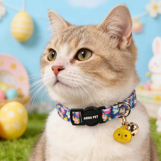 ARING PET 2 Pack Easter Dog Cat Collars, Cute Breakaway Kitten Small Easter Egg - Image 5