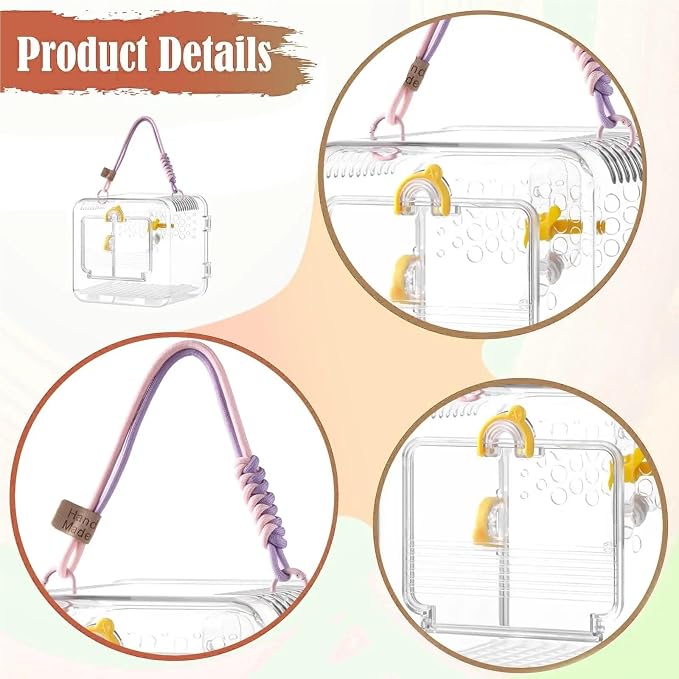 Portable Bird Travel Carrier Cage - Image 6