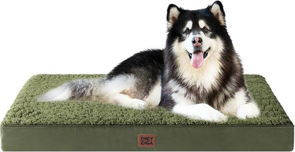 EHEYCIGA Orthopedic Foam Dog Bed, Dark Green by EHEYCIGA