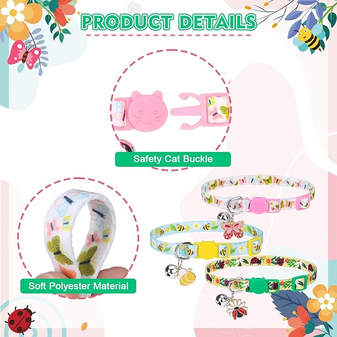 PUPTECK Spring Breakaway Cat Collars - Image 4