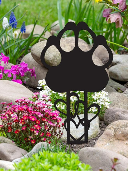 Memorial Garden Stake — Metal Cross Grave Marker Designed - Image 3