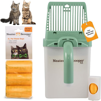 Neater Pet Brands Neater Scooper XL Cat Litter Scoop, 60 Refill Bags – by NeaterPetBrands