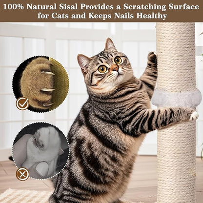 Tall Cat Scratching Post, 33 Inches, Interactive Furniture Toys - Image 7