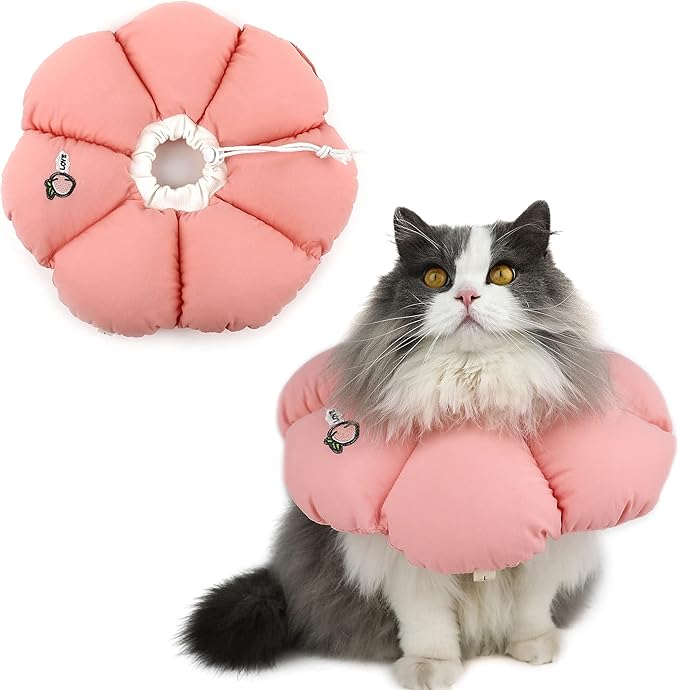 HiDREAM Cat Cone Collar, Cute Waterproof Elizabethan e Collar by HHIDREAM