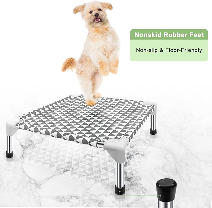 Elevated Outdoor Dog Bed Updated Raised Pet Cot Cooling Puppy Bed Lifted Dog Bed - Image 5