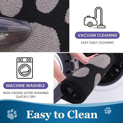 Buganda Dog Door Mat for Muddy Paws, Absorbent Dirt Trapper Washable Indoor - Image 7