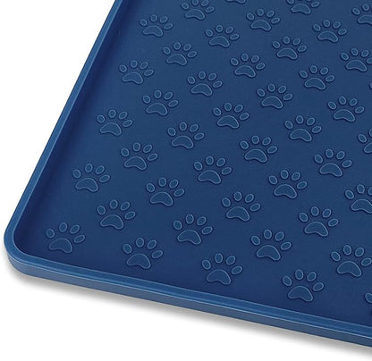 Ptlom Silicone Pet Placemat for Dog and Cat, Waterproof Anti-Slip Pet Feeding by PTLOM