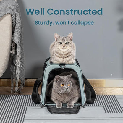 19 x 12 x 12 Large Cat Car Carrier – Roomy Escape-Proof Cat Car Seat - Image 7