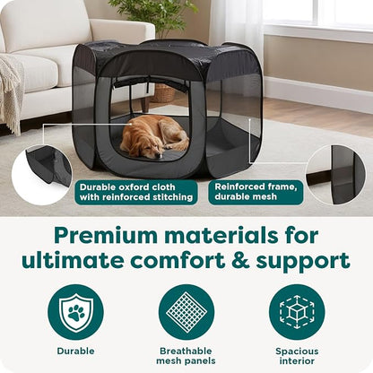 FurHaven Portable Pet Playpen for Dogs & Cats, Extra Large Indoor Kitten Playpen - Image 5