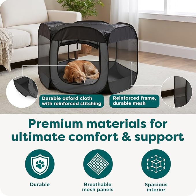 FurHaven Portable Pet Playpen for Dogs & Cats, Extra Large Indoor Kitten Playpen - Image 5
