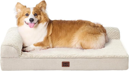 EHEYCIGA Large Dog Bed Memory Foam by EHEYCIGA