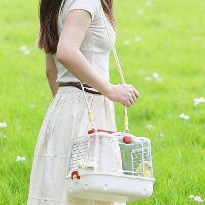 Bird Travel Carrier, Transparent Bird Carry Bag, Lightweight Sturdy Travel Tote - Image 4