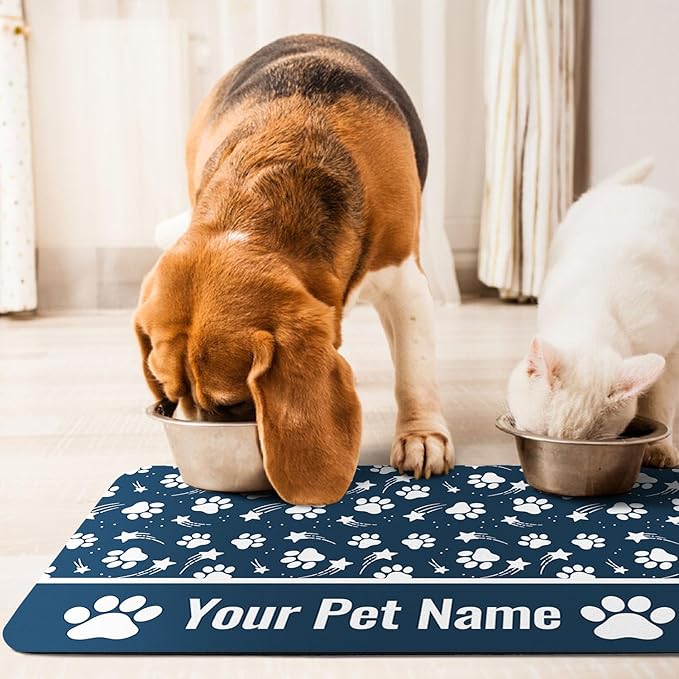 Personalized Dog Food Mat Custom Pet Feeding Absorbent Mats - Image 7