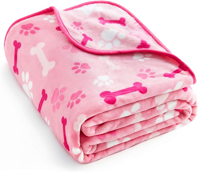Allisandro Luxurious Dog Blanket, 350 GSM Super Fuzzy Microplush Fleece Pet by ALLISANDRO