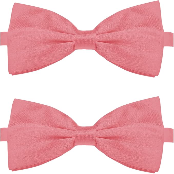KOOLMOX Dog Bow Ties Pink, Adjustable Dog Collar Bow Tie by Koolmox