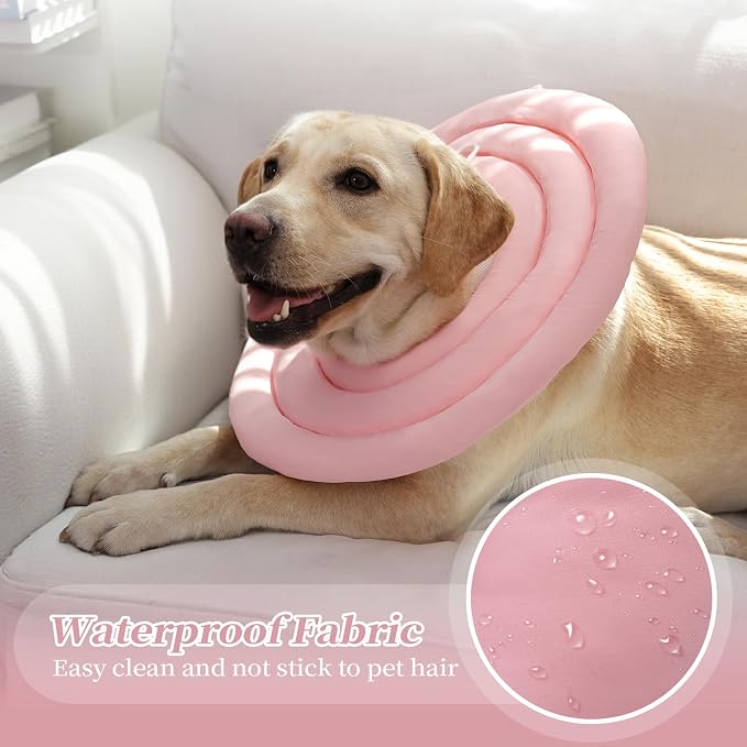 IDOMIK Dog Recovery Collar, Waterproof Soft Dog Cone After Surgery, Comfy - Image 3