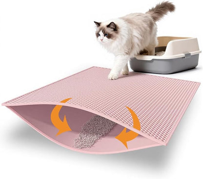 Pieviev Cat Litter Mat Double Layer Waterproof Urine Proof Trapping Mat 1 Pack) by Pieviev
