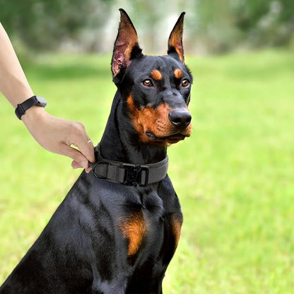 Tactical Dog Collar, Adjustable Military Training Nylon Dog Collar - Image 6