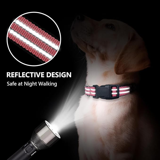 Hikiko Martingale Dog Collars Reflective Nylon Dog Collar - Image 2