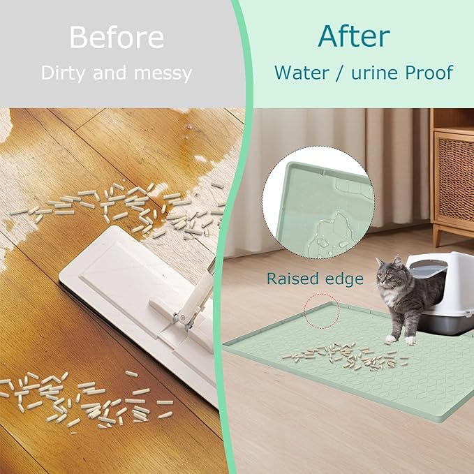 Cat Litter Mat, Silicone Large Cat Mat - Image 5