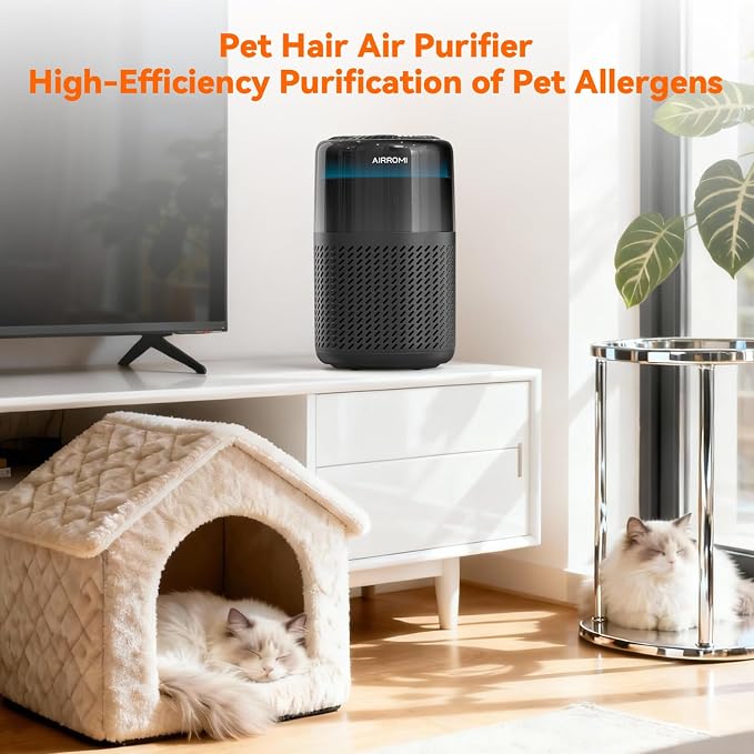 AIRROMI HEPA Air Purifier for Bedroom&Home, Pet Air Purifier for Home Pets - Image 9