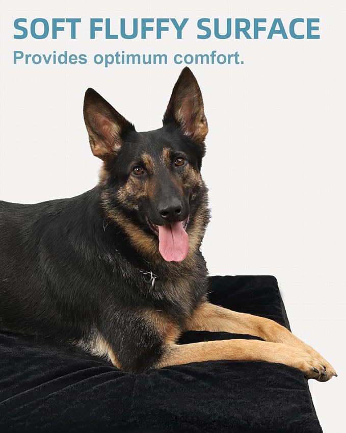 KSIIA Orthopedic Dog Bed Crate Waterproof Pet Mats - Image 3
