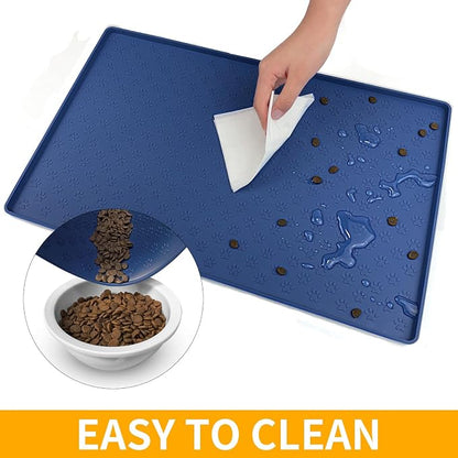 Ptlom Silicone Pet Placemat for Dog and Cat, Waterproof Non-Slip Pet Feeding - Image 7