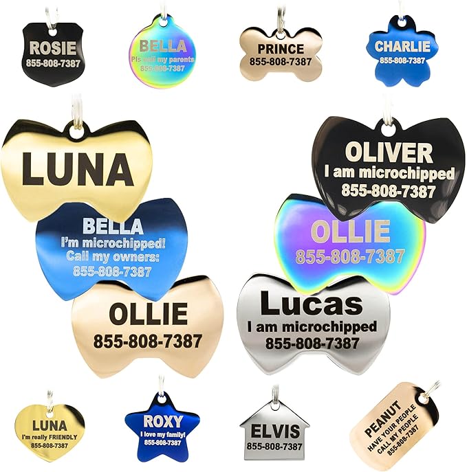 Engraved Dog Tags Personalized by PetANTastic