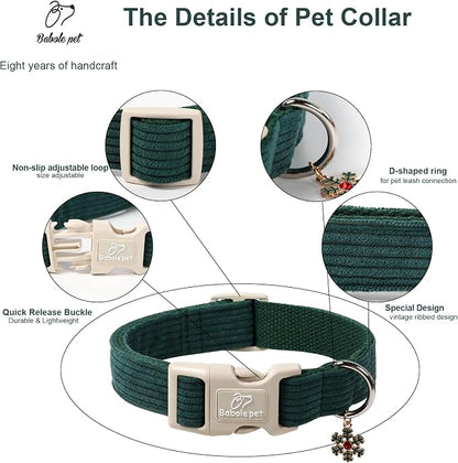 Cute Corduroy Dog Collar - Image 3