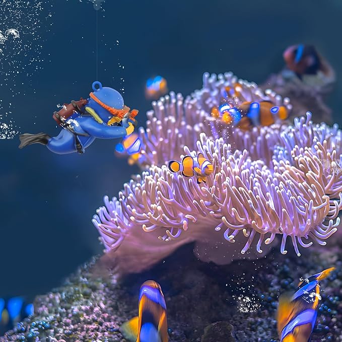 onesimcr Floating Fish Tank Decorations, Aquarium Decorations, Lovely Diver - Image 4