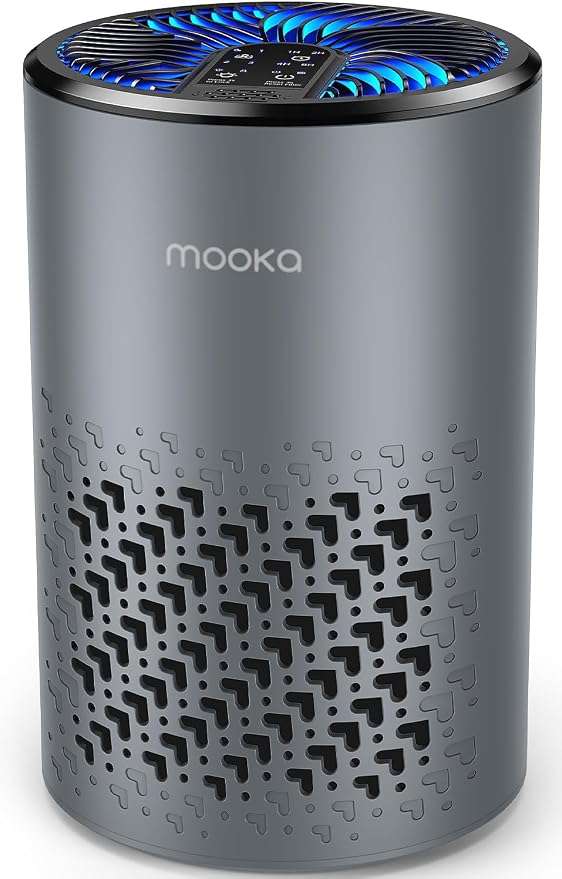 Air Purifiers for Bedroom Home, MOOKA HEPA Air Purifier for Home Pets by MOOKA