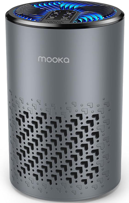 Air Purifiers for Bedroom Home, MOOKA HEPA Air Purifier for Home Pets by MOOKA