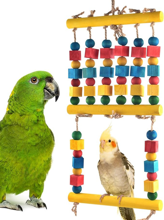 Bird Toys, Parrot Chew Swing Toy by DBNESS
