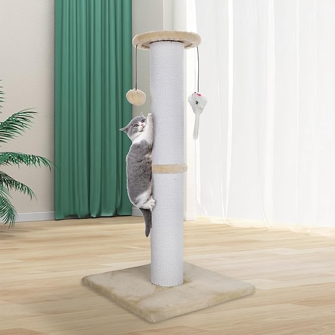 Cat Scratching Post 34 Inches Heavy Duty and Thicker Cat Scratching Post Sisal - Image 7