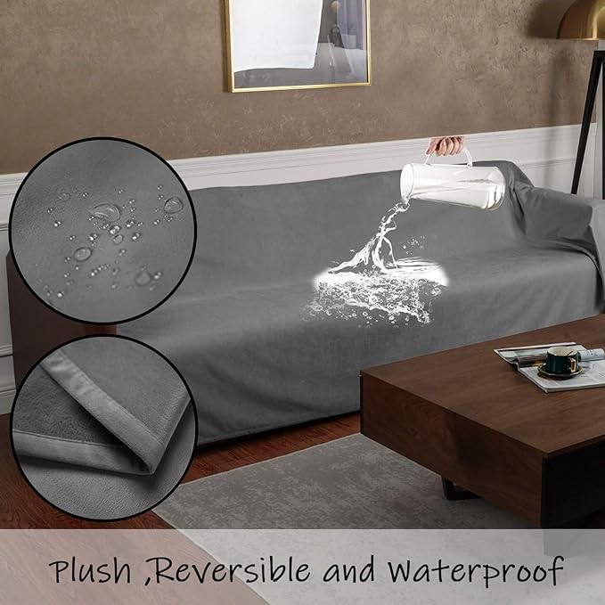 Ameritex Pet Bed Blanket Reversible 100% Waterproof Velvet Super Soft - Image 3