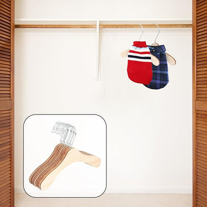 10pcs 8.66-inch Wooden Pet Hangers - Image 9