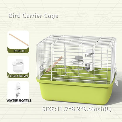 Portable Bird Travel Carrier Cage – 360° Full View Wire Carrier - Image 3