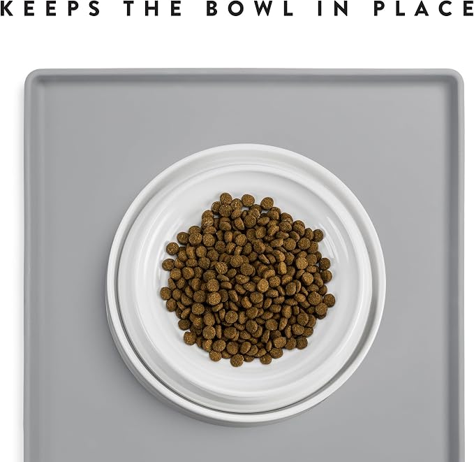 CatGuru Cat Food Mat, Small & Large Pet Feedingd Mat, 100% Waterproof Cat Mats - Image 5