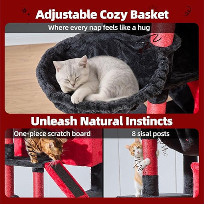 Taoqimiao Gothic Cat Tree 71-Inch, Cat Tower - Image 6