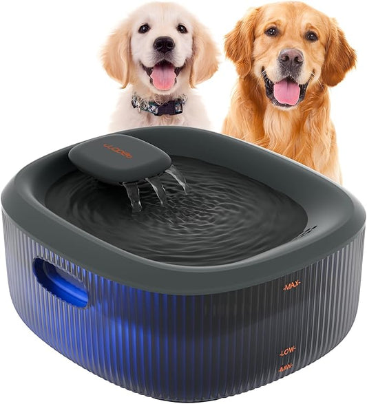 WOPET Dog Water Fountain for Large Dogs, 6L/205oz/1.7Gal Automatic Dog and Cat by WOPET