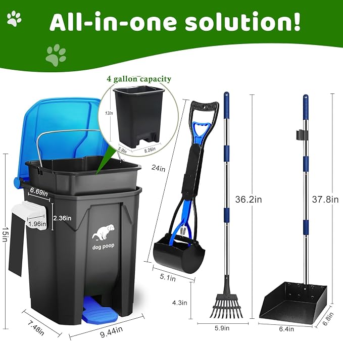 Dog Poop Trash Can Outside - Image 2