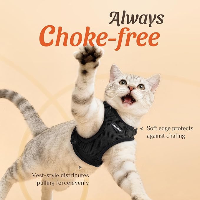 Dooradar Cat Harness and Leash Set, Escape Proof Safe Adjustable Kitten Vest - Image 2
