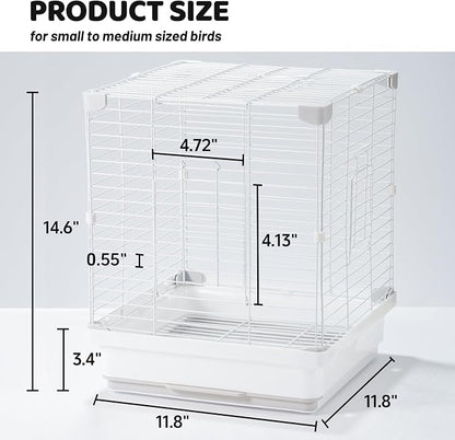 14.6" Portable Travel Bird Cage, Parrot Cage, Ample Room - Image 2