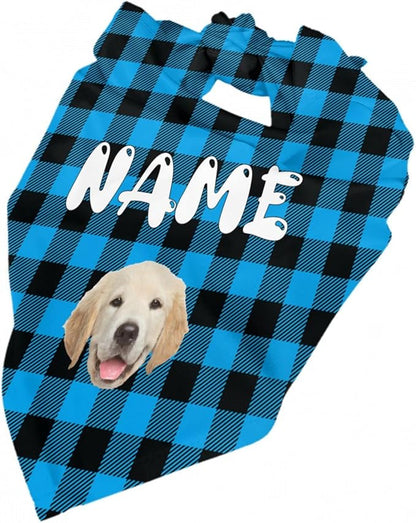 Custom Dog Bandana Add Your Text Photo Name Personalized Neckwear Bandanas Soft - Image 6