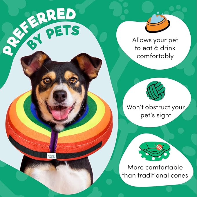 BENCMATE Inflatable Dog Cone Collar Alternative, Soft Dog Cone - Image 3